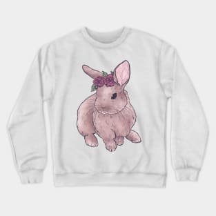 Bunny with Flowers Crewneck Sweatshirt